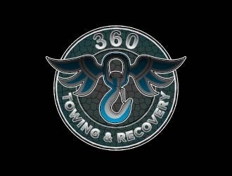 360 TOWING & RECOVERY logo design by chumberarto
