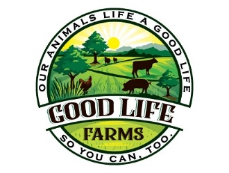 Good Life Farms logo design by gogo