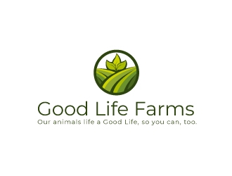 Good Life Farms logo design by defeale