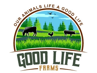 Good Life Farms logo design by uttam