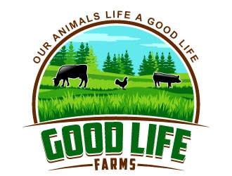 Good Life Farms logo design by uttam