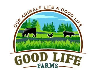 Good Life Farms logo design by uttam