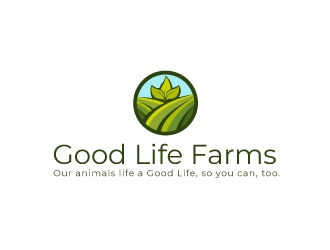 Good Life Farms logo design by defeale