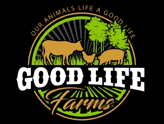 Good Life Farms logo design by DreamLogoDesign