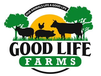 Good Life Farms logo design by DreamLogoDesign