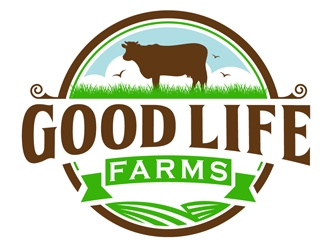Good Life Farms logo design by DreamLogoDesign