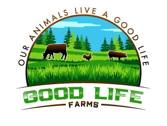 Good Life Farms logo design by uttam