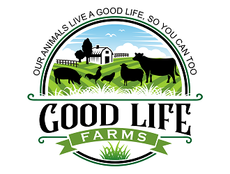 Good Life Farms logo design by haze