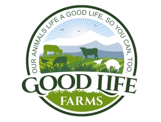 Good Life Farms logo design by Suvendu