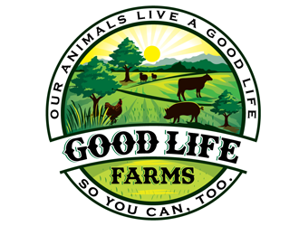 Good Life Farms logo design by gogo