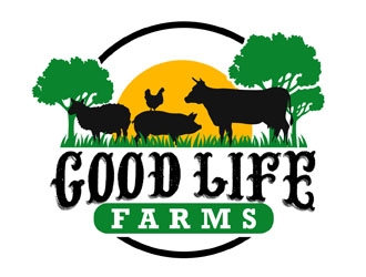 Good Life Farms logo design by DreamLogoDesign