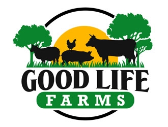 Good Life Farms logo design by DreamLogoDesign