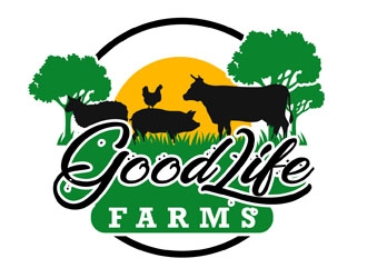 Good Life Farms logo design by DreamLogoDesign