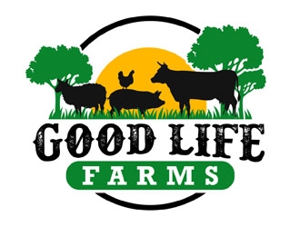 Good Life Farms logo design by DreamLogoDesign