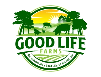 Good Life Farms logo design by jaize