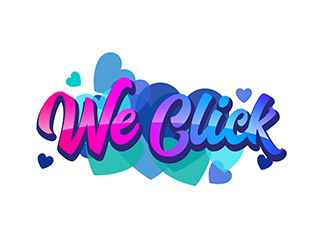We Click logo design by 3Dlogos
