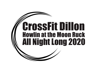 CrossFit Dillon      Howlin at the Moon Ruck. All Night Long. 2020  logo design by dasam