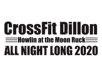 CrossFit Dillon      Howlin at the Moon Ruck. All Night Long. 2020  logo design by dasam
