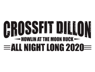CrossFit Dillon      Howlin at the Moon Ruck. All Night Long. 2020  logo design by dasam