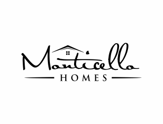 Monticello Homes logo design by Msinur