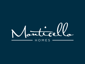 Monticello Homes logo design by enilno
