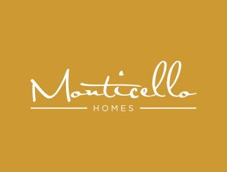 Monticello Homes logo design by enilno