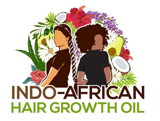 Indo-African Hair Growth Oil logo design by DreamLogoDesign