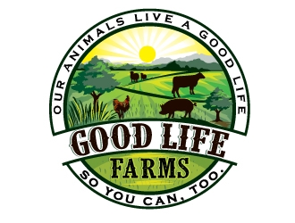 Good Life Farms Logo Design