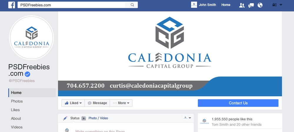 Caledonia Capital Group logo design by Gelotine