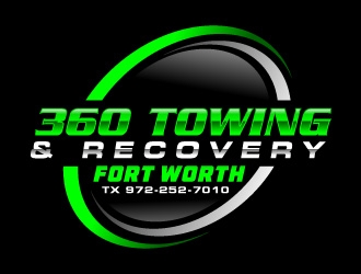 360 TOWING & RECOVERY logo design by Suvendu