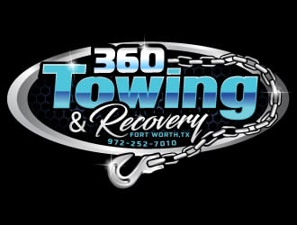 360 TOWING & RECOVERY logo design by Suvendu