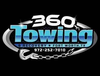 360 TOWING & RECOVERY logo design by Suvendu