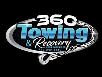 360 TOWING & RECOVERY logo design by Suvendu