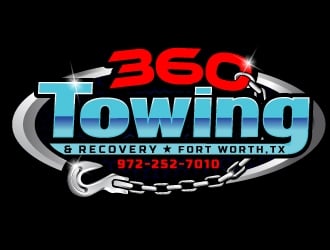 360 TOWING & RECOVERY logo design by Suvendu