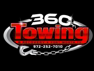360 TOWING & RECOVERY logo design by Suvendu