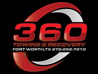 360 TOWING & RECOVERY logo design by gilkkj