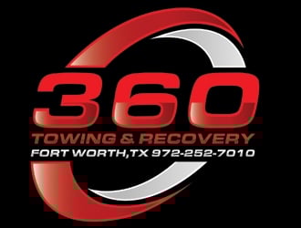 360 TOWING & RECOVERY logo design by gilkkj