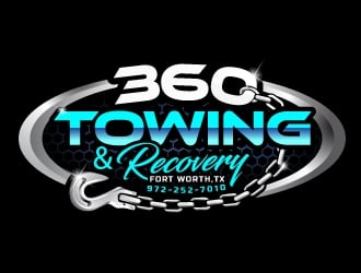 360 TOWING & RECOVERY logo design by Suvendu