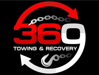 360 TOWING & RECOVERY logo design by MUSANG