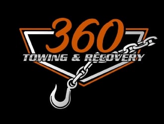 360 TOWING & RECOVERY logo design by AamirKhan