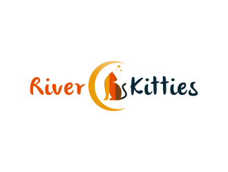 River Kitties logo design by BlessedArt