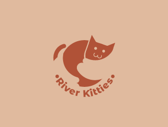 River Kitties logo design by primaroxas
