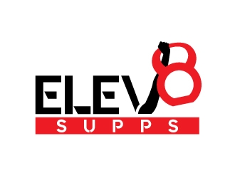 Elev8 Supps logo design by sanu