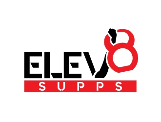 Elev8 Supps logo design by sanu