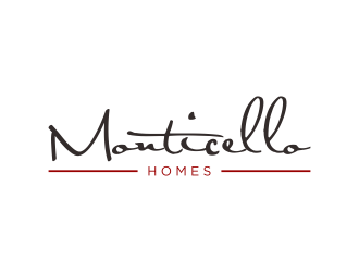 Monticello Homes logo design by enilno