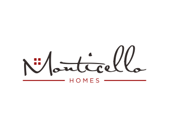 Monticello Homes logo design by enilno