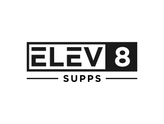 Elev8 Supps logo design by haidar