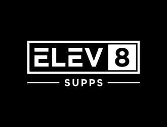 Elev8 Supps logo design by haidar