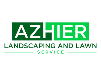 Azhier Landscaping and lawn service logo design by p0peye