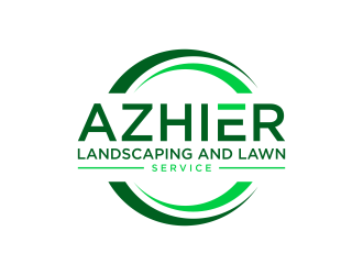 Azhier Landscaping and lawn service logo design by p0peye